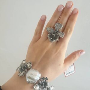 Гарнитур Орхидея (кольцо + браслет) фото